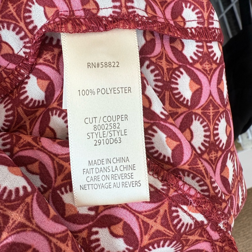 Max Studio Red Patterned Dress - Picture 13 of 14